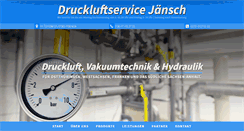 Desktop Screenshot of druckluftservice-jaensch.de