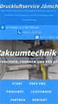 Mobile Screenshot of druckluftservice-jaensch.de